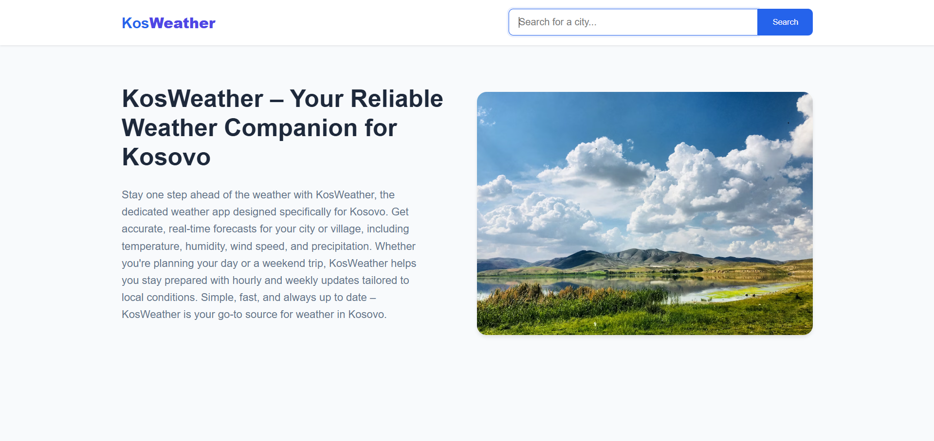 WeatherDashboard project cover image
